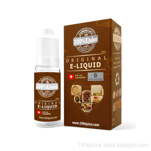 China Wholesale E Juice E Liquid for E Cig & Vaporizer Refills Eliquid with Chocolate Peanut Caramel Flavor (10ml 15ml 30ml 50ml)